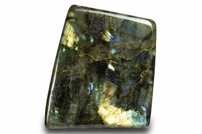 Flashy, Free-Standing Polished Labradorite - Madagascar #325218